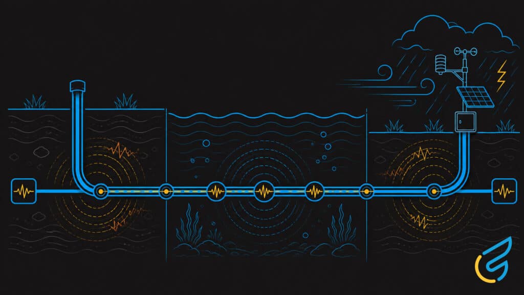 Illustration of environmental monitoring system
