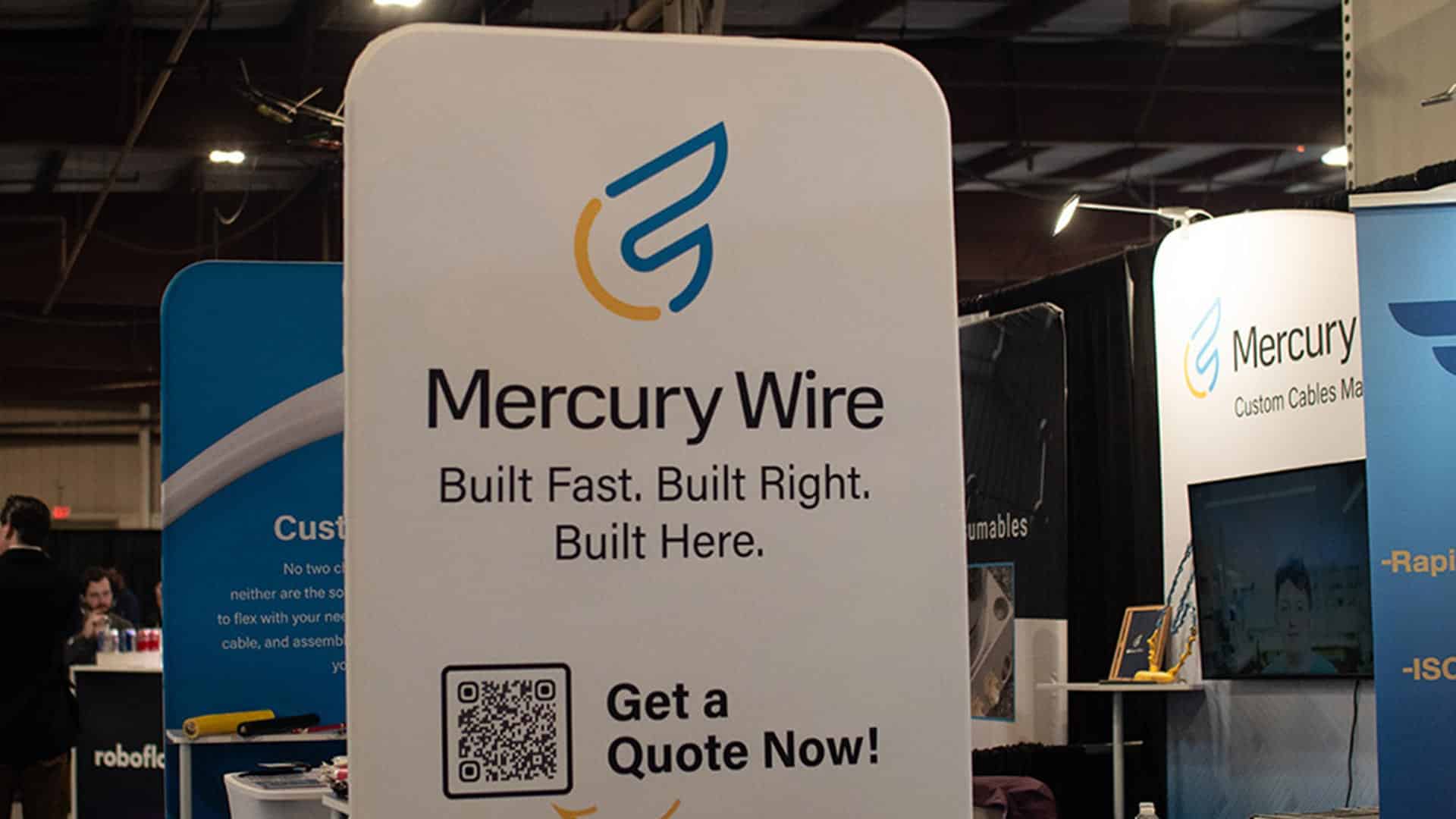 Mercury Wire promotional display at event