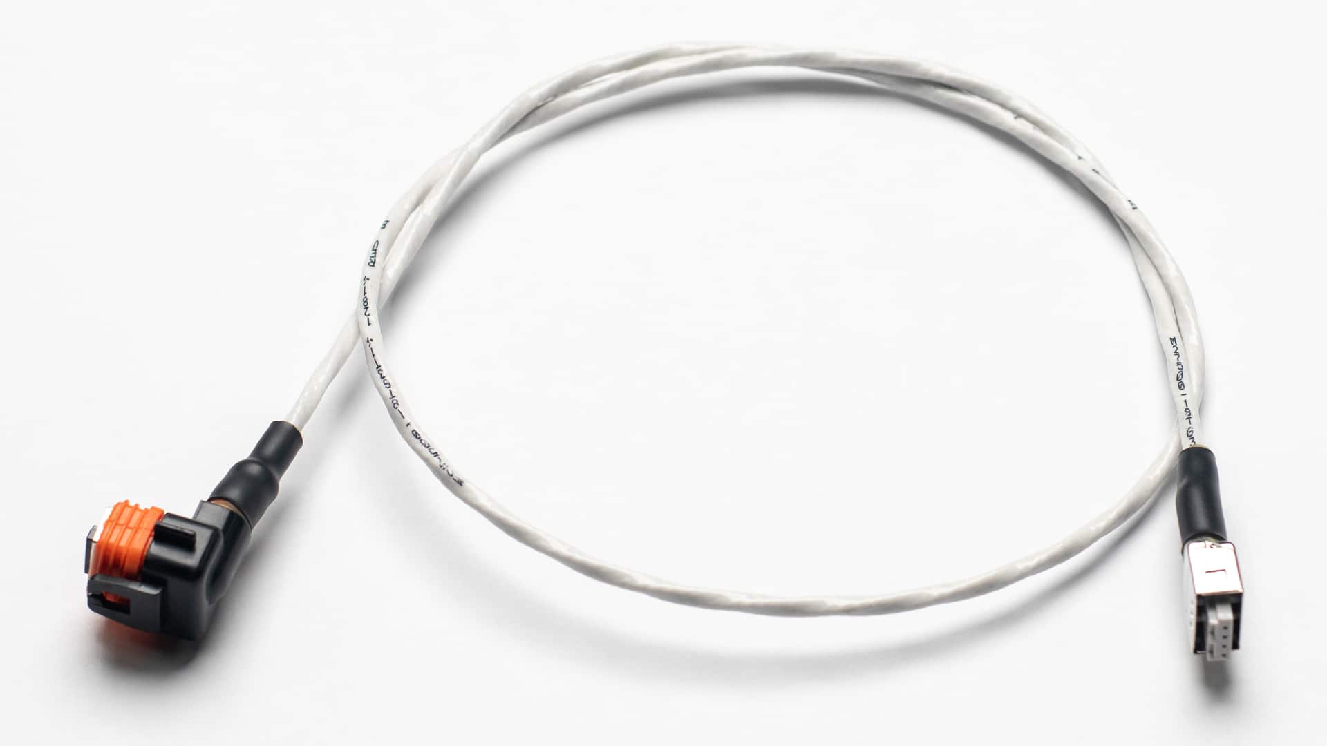 wire assembly on table overhead view